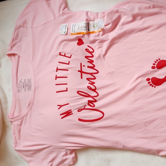 Time and Tru Tops - Women's Valentine's Maternity Shortsleeve Shirt